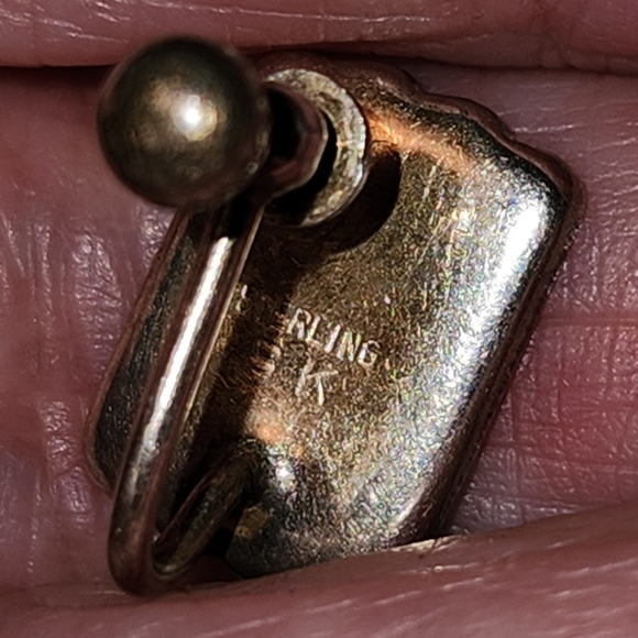 Vintage SIAM Screw-back Earrings - Picture 2 of 6